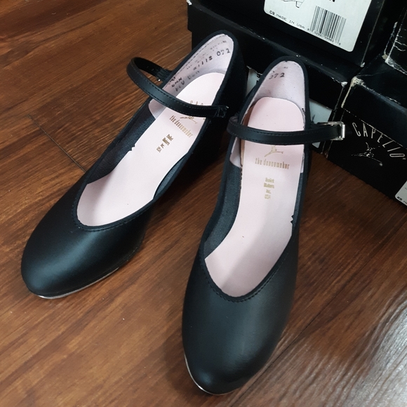 Deadstock!! Capezio Taps black or tan - Picture 7 of 11